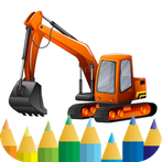 excavator games - coloring