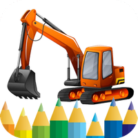 excavator games - coloring