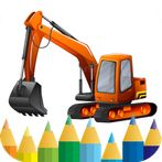excavator games - coloring