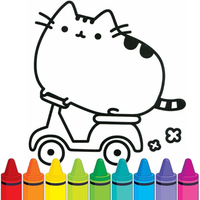 Cute Kawaii Coloring Glitter