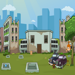 Car Escape From Dilapidated Ar