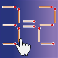 Matches Puzzle. Math Games.