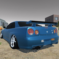 Driving Skyline R34 Drift Car