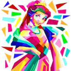 Princess Puzzle Game Poly Art