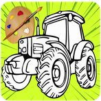 Tractor coloring book malen
