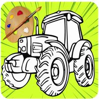 Tractor coloring book malen