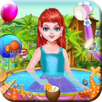 School Girl Summer Pool Party