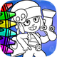 Coloring of Brawl Stars Hero