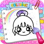 Kawaii Coloring Anime Book
