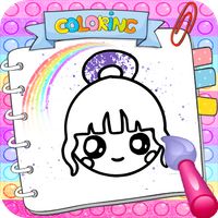 Kawaii Coloring Anime Book