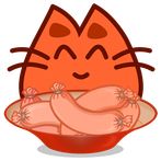 Cat fight. For food and glory