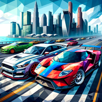 Drag Racing Polygon Stylized