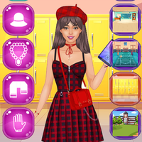 Student girl dress up