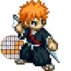 BLEACH Pixel Coloring Anime