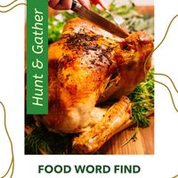 Hunt & Gather Food Word Find