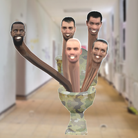 Toilet Fighting Toilet Monster