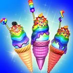 Rainbow IceCream Cooking