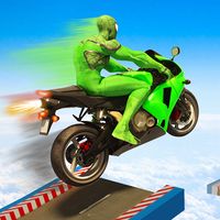 Superhero Bike StuntsMega Ramp