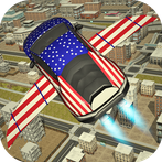 Free Flying Racing Car Driving