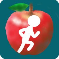 Run and jump the rolling apple