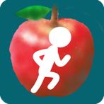 Run and jump the rolling apple