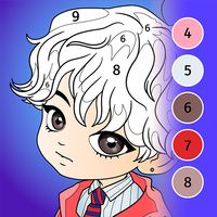 KPOP Chibi Coloring by Number