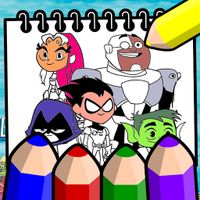 Teen Titans Coloring