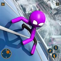 Flying Spider Stickman Hero 3D