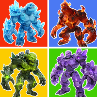 Crystal Zombie Element Battle