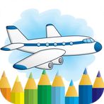 aircraft coloring book