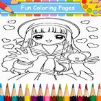 Sakura School Coloring Book
