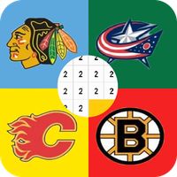 IceHockey Logo Color By Numbe: