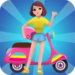 Girls run bike: Real racing