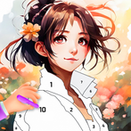 Anime AI Art Coloring Game