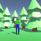 casual cutter girl 3D