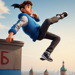 3D Parkour Only Go Up Game