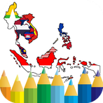 coloring southeast asia flag