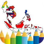 coloring southeast asia flag