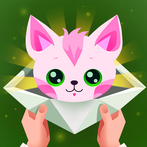 Paper Fold: Cat Stickers