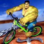 Bicycle Super Hero Ramp Stunts