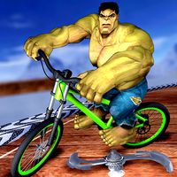 Bicycle Super Hero Ramp Stunts
