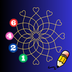 Mandala page: Color By Number