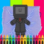 Titan Tv Man Skibidi Coloring