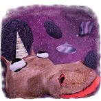 Flying unicorn - space cleaner