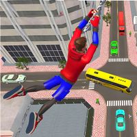 Flying Spider Rope Hero Fight