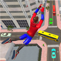 Flying Spider Rope Hero Fight