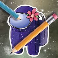 How to draw Among Us