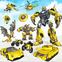 Flying Robot Car Transform War