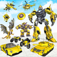 Flying Robot Car Transform War