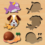 Animal Puzzles: Wood Jigsaw